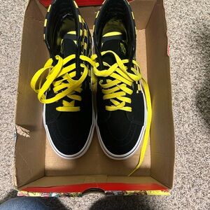 Black and Yellow High-Top Where's Waldo Vans